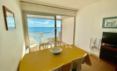 Palavas-Les-Flots – Rive gauche – T2 en 1ère ligne avec vue mer panoramique et place de parking privée