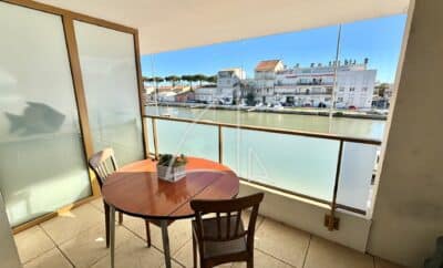 Palavas-Les-Flots – Rive droite – T2 vue canal avec place de parking privative