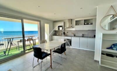 Palavas-Les-Flots – Rive droite – T3 vue mer avec terrasse, climatisation et garage
