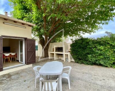 Palavas-Les-Flots – Rive gauche – Charmante maison T3 en 2ème ligne avec jardin et stationnement