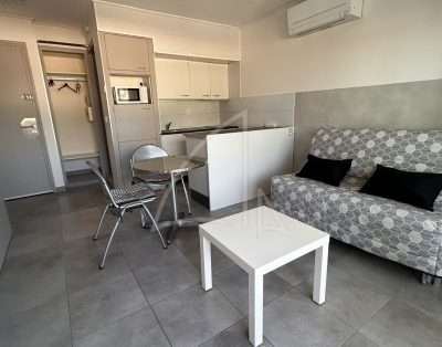 LOCATION MEUBLÉE À L&rsquo;ANNÉE – PALAVAS-LES-FLOTS –  CHARMANT STUDIO CLIMATISÉ AVEC LOGGIA