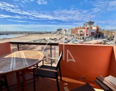 Palavas-Les-Flots – Rive gauche – T2 en 1ère ligne avec vue mer et garage privatif