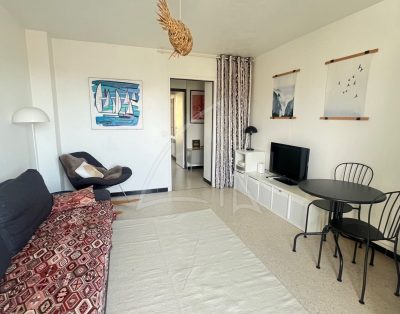 Beau T2, residence fermée,parking privatif, totalement renové et traversant