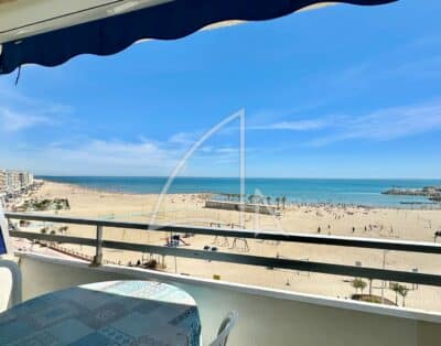 Palavas-Les-Flots – Rive gauche – T2 en 1ère ligne avec vue imprenable sur la mer