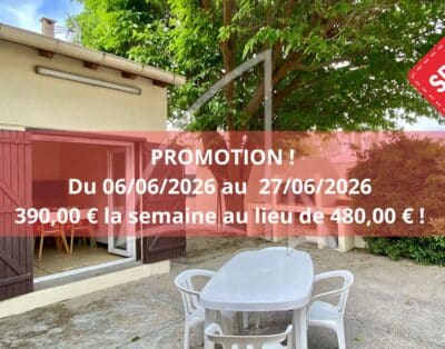 Palavas-Les-Flots – Rive gauche – Charmante maison T3 en 2ème ligne avec jardin et stationnement