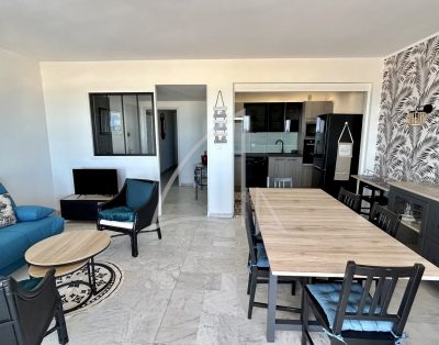 LOCATION MEUBLÉE À L’ANNÉE – PALAVAS-LES-FLOTS – MAGNIFIQUE T3 VUE MER AVEC CLIMATISATION ET PARKING PRIVATIF
