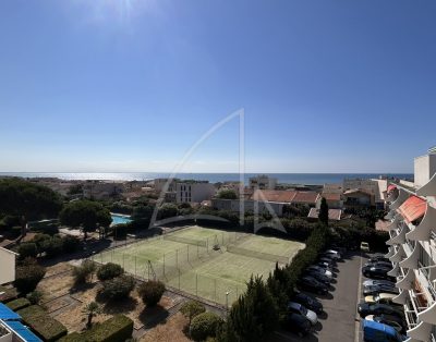 LOCATION MEUBLÉE À L’ANNÉE – CARNON – CHARMANT STUDIO AVEC TERRASSE VUE MER