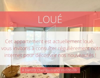 LOCATION ÉTUDIANTE MEUBLÉE – PALAVAS-LES-FLOTS – STUDIO CABINE CLIMATISÉ EN 2EME LIGNE AVEC PLACE DE PARKING PRIVATIVE