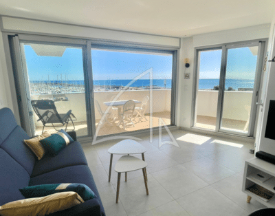 Palavas-Les-Flots – Rive droite– Appartement en 1ère ligne avec vue mer panoramique et garage privatif