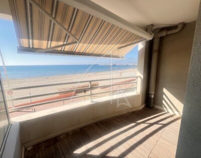 Palavas les Flots, T2 avec parking privatif, 1ere ligne face à la mer avec une vue trés dégagée.